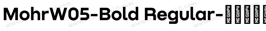 MohrW05-Bold Regular字体转换
